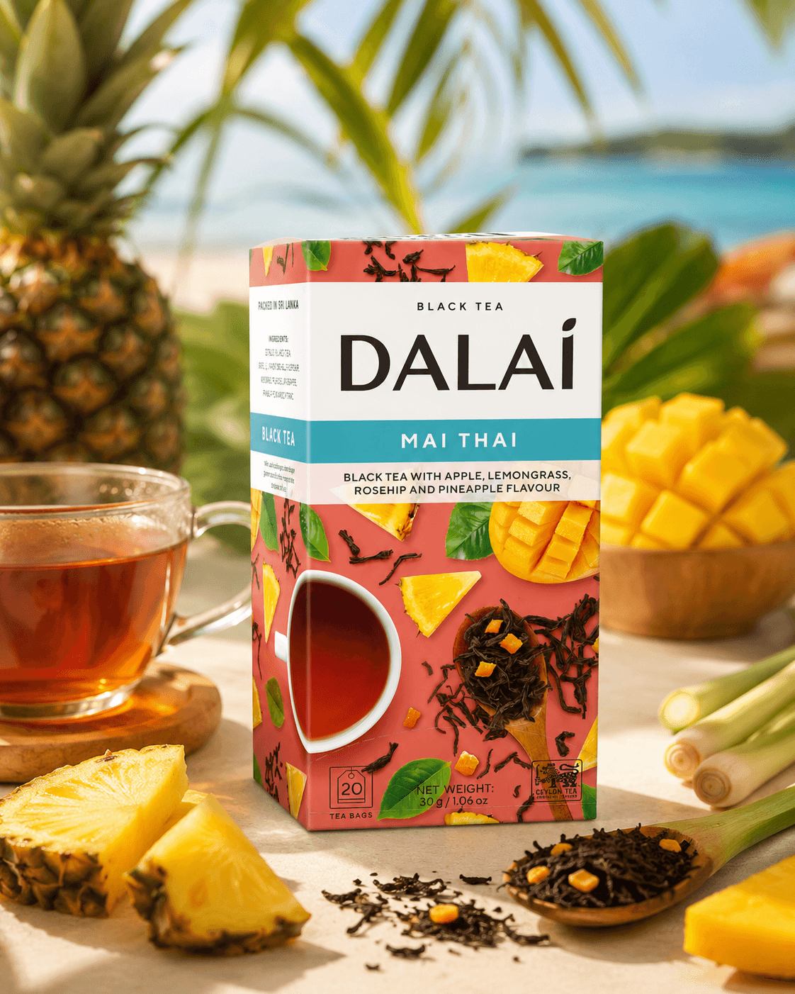 Dalai Tea calm mind herbal infusion tin